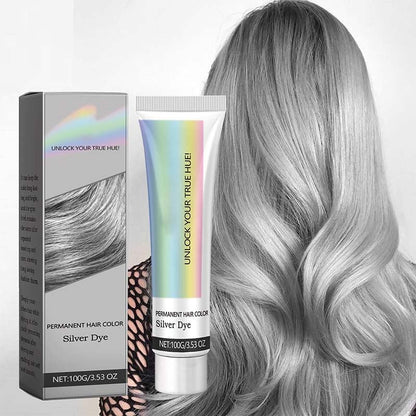 Letzter Tag 49% Rabatt🎁 2-in-1 Natürliches Essenzextrakt Silber Haarfarbe