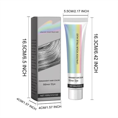 Letzter Tag 49% Rabatt🎁 2-in-1 Natürliches Essenzextrakt Silber Haarfarbe
