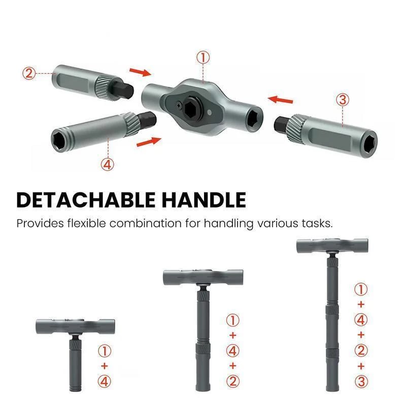 24-in-1-Schraubendreher-Set, magnetischer, kompakter und tragbarer Ratschenschraubendreher