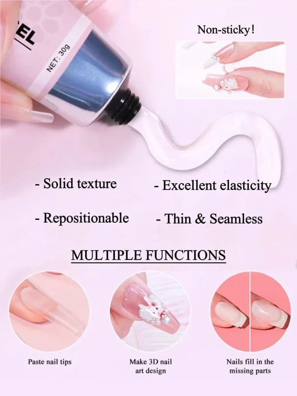 🎉Hot selling🎉-Magic Solid Nail Glue Kit 3-In-1 Nail Art Kits
