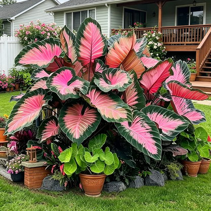 🌈 Giant Caladium Bulbs 🎊The color wizard that creates a dream garden 🌿✨