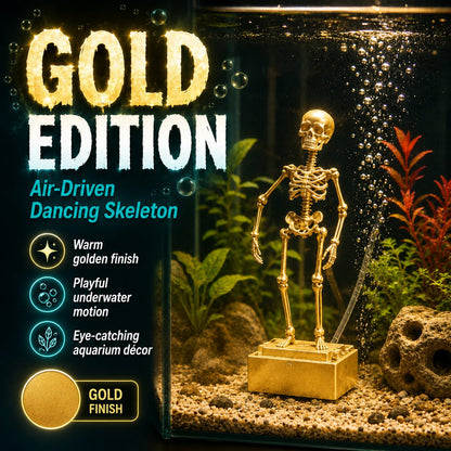 Air-Driven Dancing Skeleton Aquarium Ornament