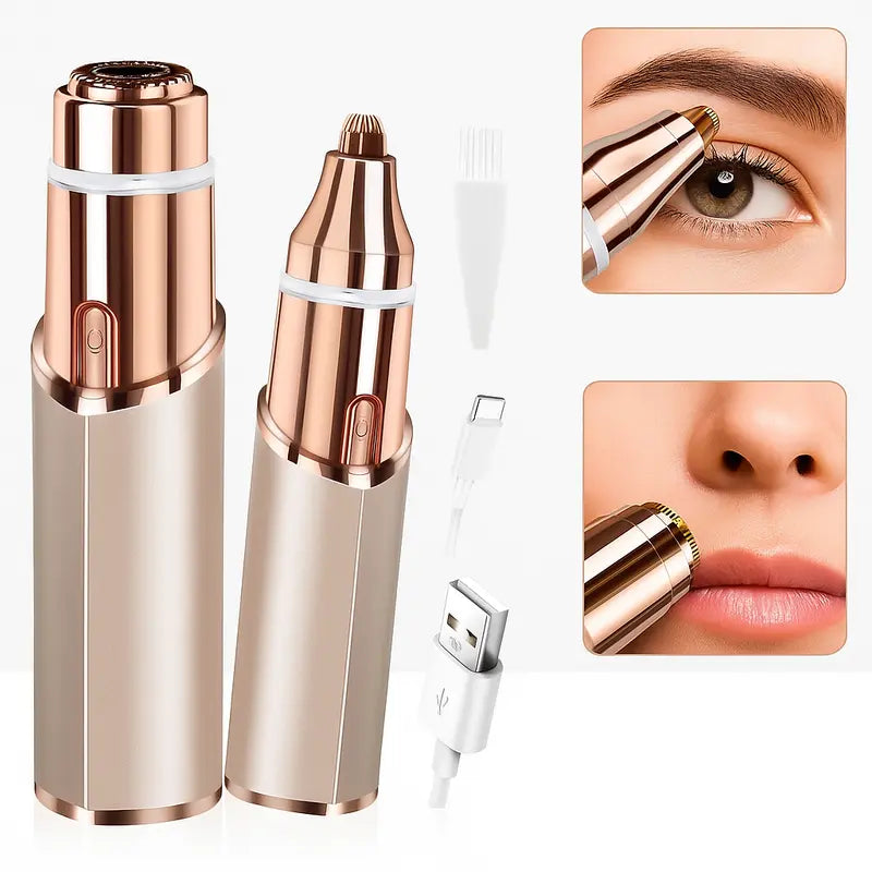 2-in-1 Women's Eyebrow and Facial Hair Removal Device