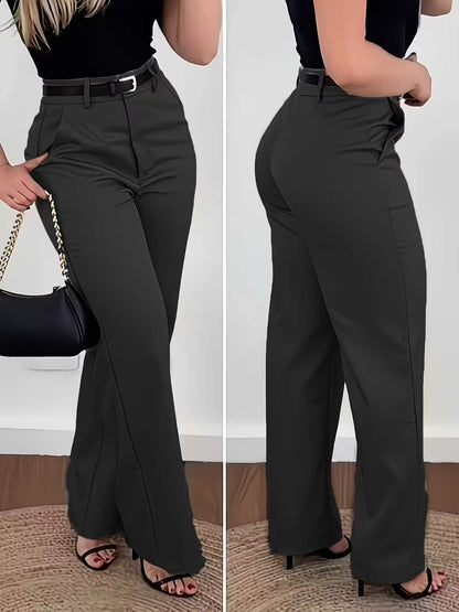 💃Flash Sale 💃Women's Solid-Color High-Waisted Wide-Leg Trousers