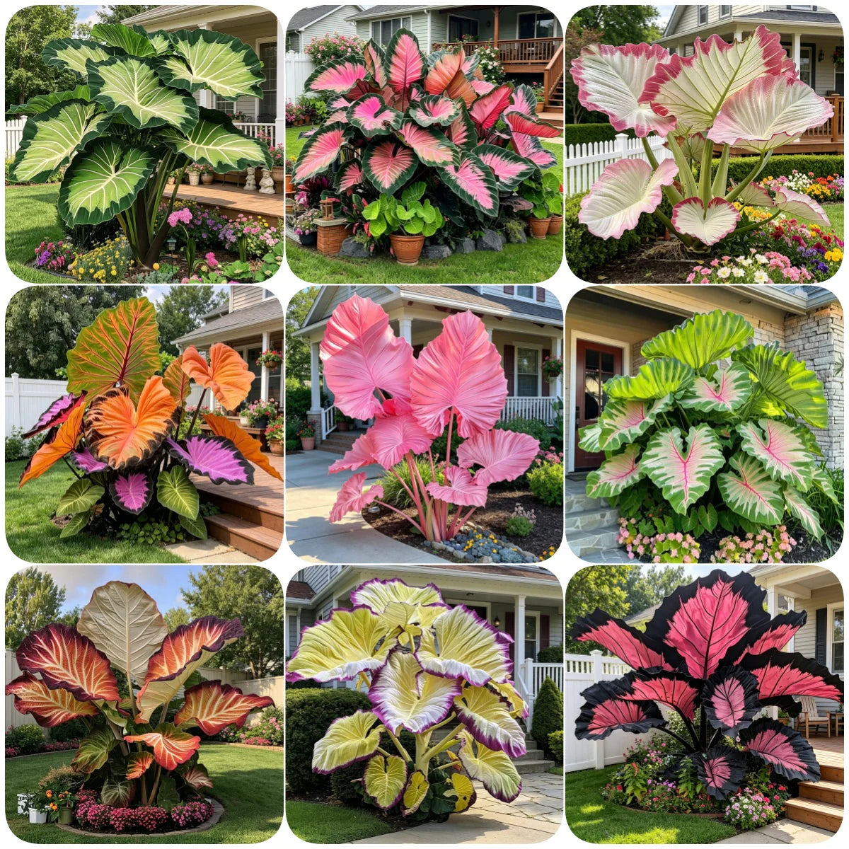 🌈 Giant Caladium Bulbs 🎊The color wizard that creates a dream garden 🌿✨