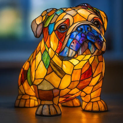 Heißer Verkauf: 49 % Rabatt 🔥 Tischleuchte der Serie „Pflanzenmotiv aus Buntglas“ 🔥 