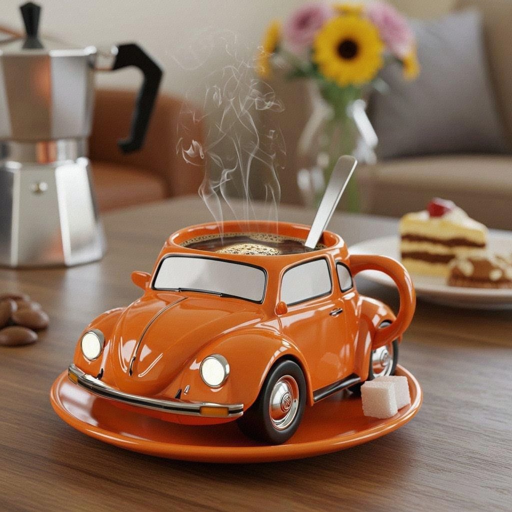 Kaffeebecher in Käferform 