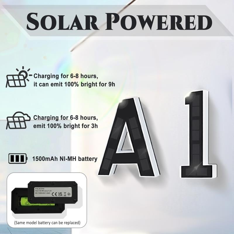 🏡 Upgrade Your Home's Curb Appeal – 50% OFF  ✨ Modern LED House Number Light