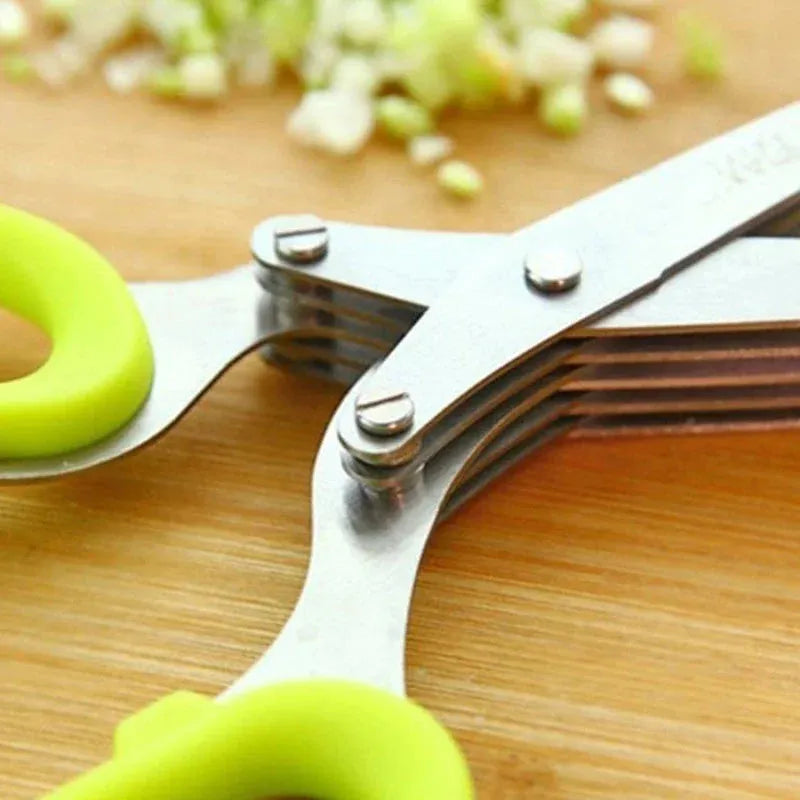 50%off-  Hot Selling 5 Blade Kitchen Salad Scissors
