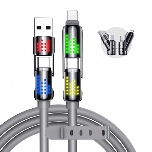 MAGIC JOHN 4-in-1 USB-Ladekabel mFish Schnellladung 