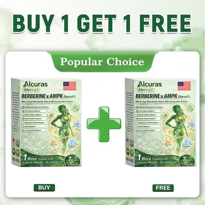 🌿Moringa × Berberine × AMPK 8-Benefit Slimming & Metabolic Nano Microneedle Patch