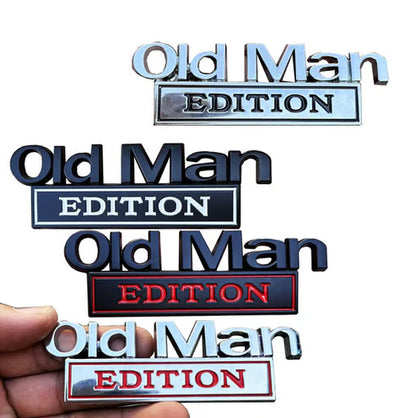 🚗Old Man Edition Car Emblem