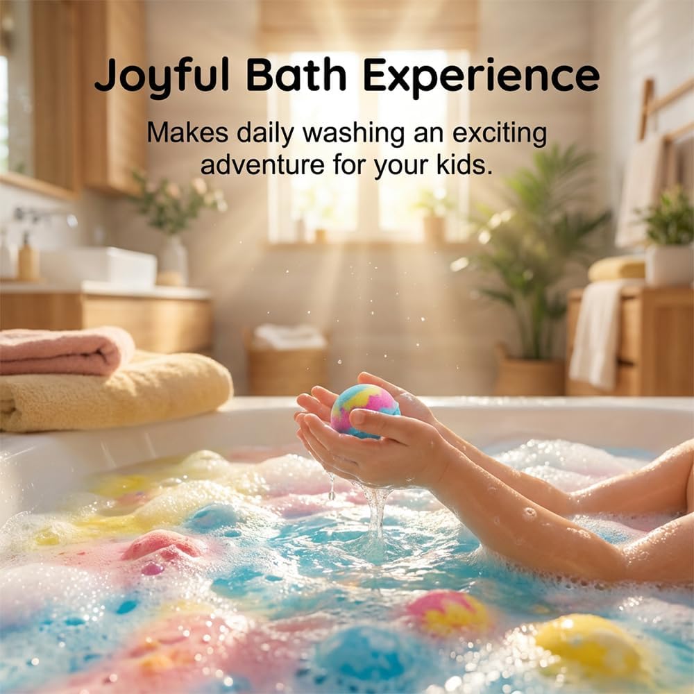 🔥Limited Time Promotion 49% OFF🔥12-Piece Bath Bomb Gift Set for Kids