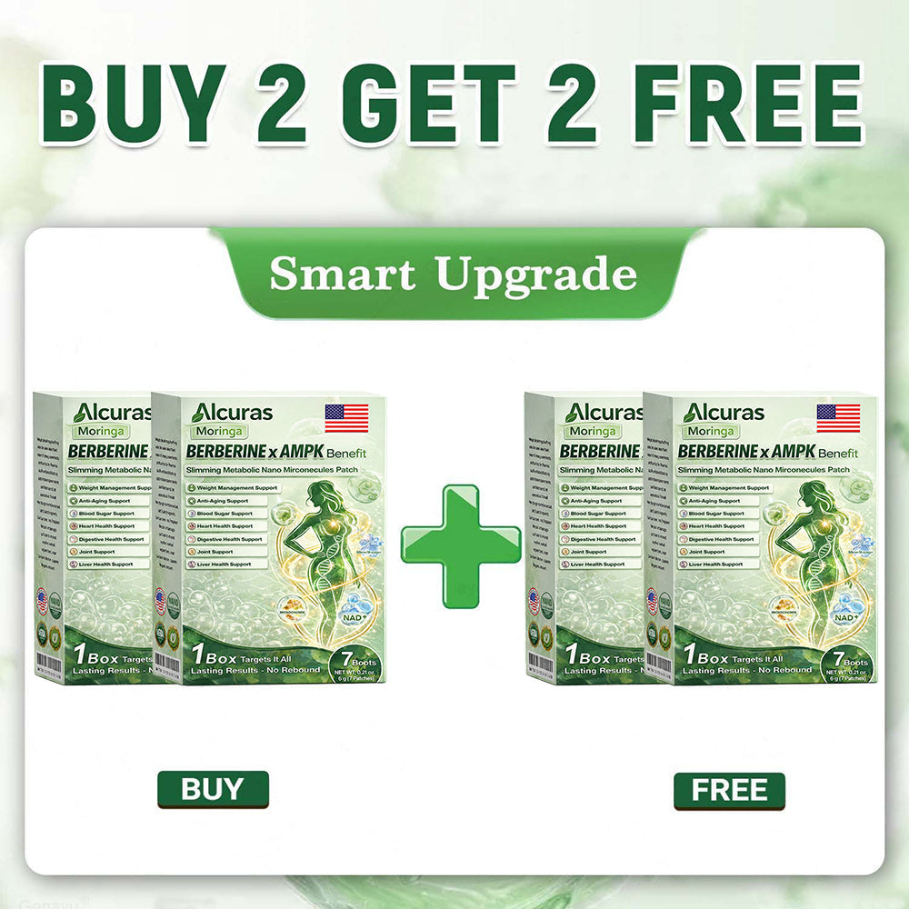 🌿Moringa × Berberine × AMPK 8-Benefit Slimming & Metabolic Nano Microneedle Patch