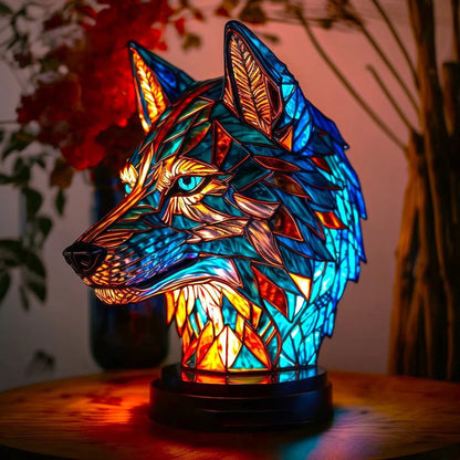 Heißer Verkauf: 49 % Rabatt 🔥 Tischleuchte der Serie „Pflanzenmotiv aus Buntglas“ 🔥 