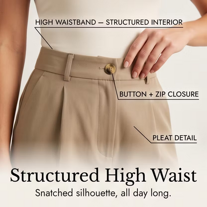 💃Flash Sale 💃Women's Solid-Color High-Waisted Wide-Leg Trousers