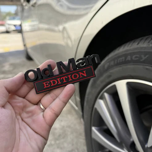 🚗Old Man Edition Car Emblem