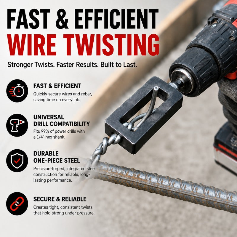Vcoxno™ — Turn Your Drill Into a Powerhouse for Rock-Solid, Effortless Wire Ties