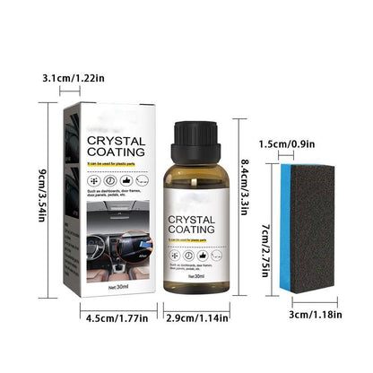 [Free give sponge] Car plastic renovation coating