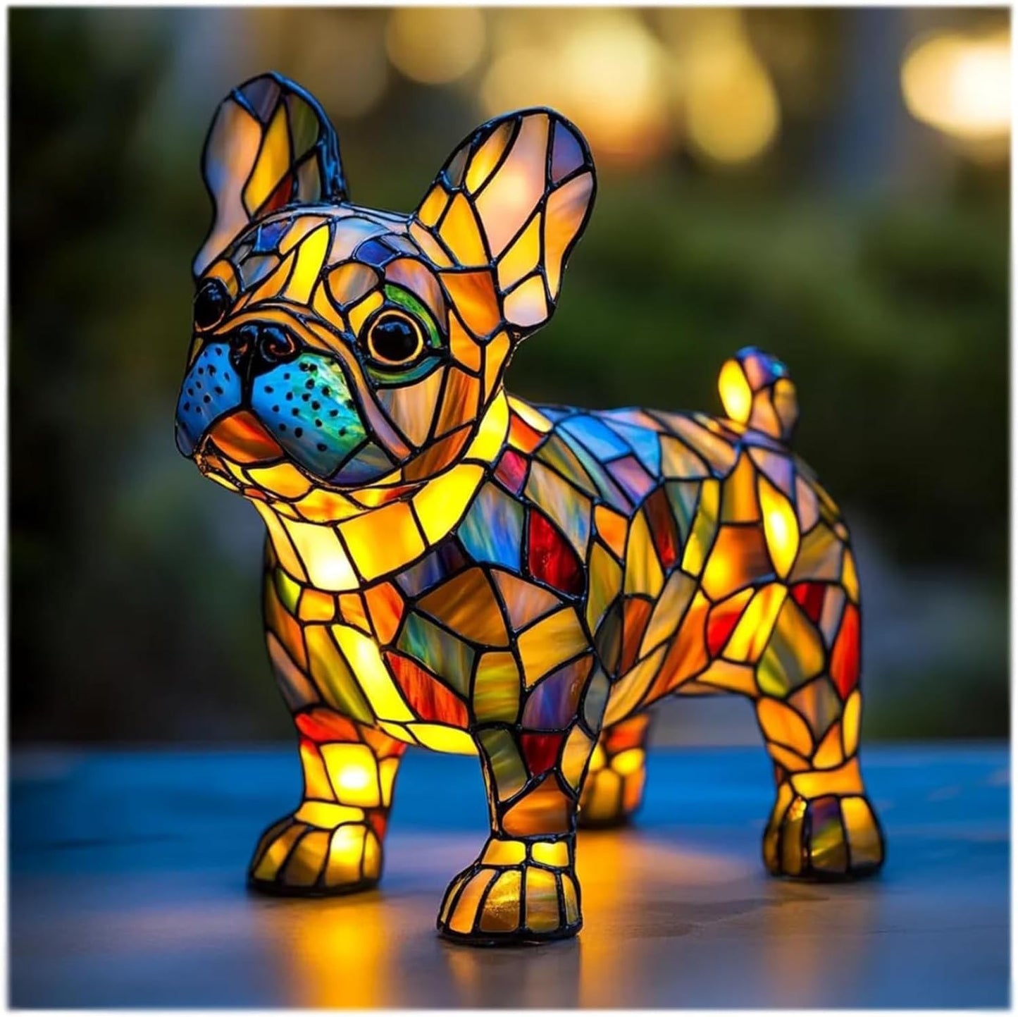 Heißer Verkauf: 49 % Rabatt 🔥 Tischleuchte der Serie „Pflanzenmotiv aus Buntglas“ 🔥 