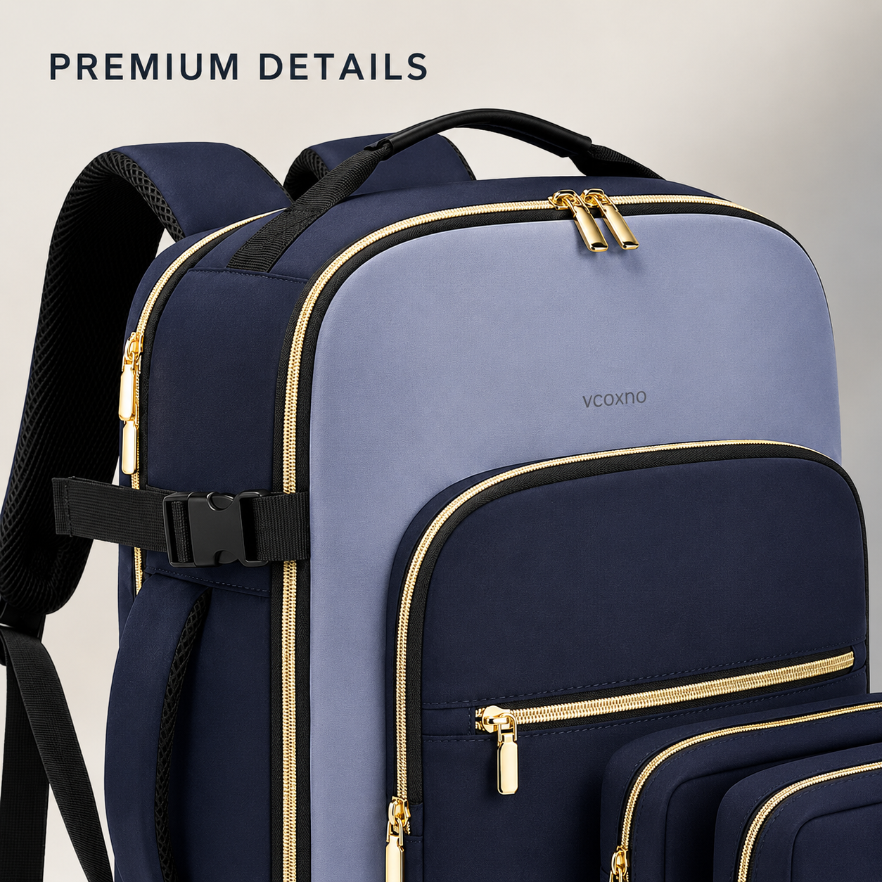 4Pcs Large Travel Backpack, 40L