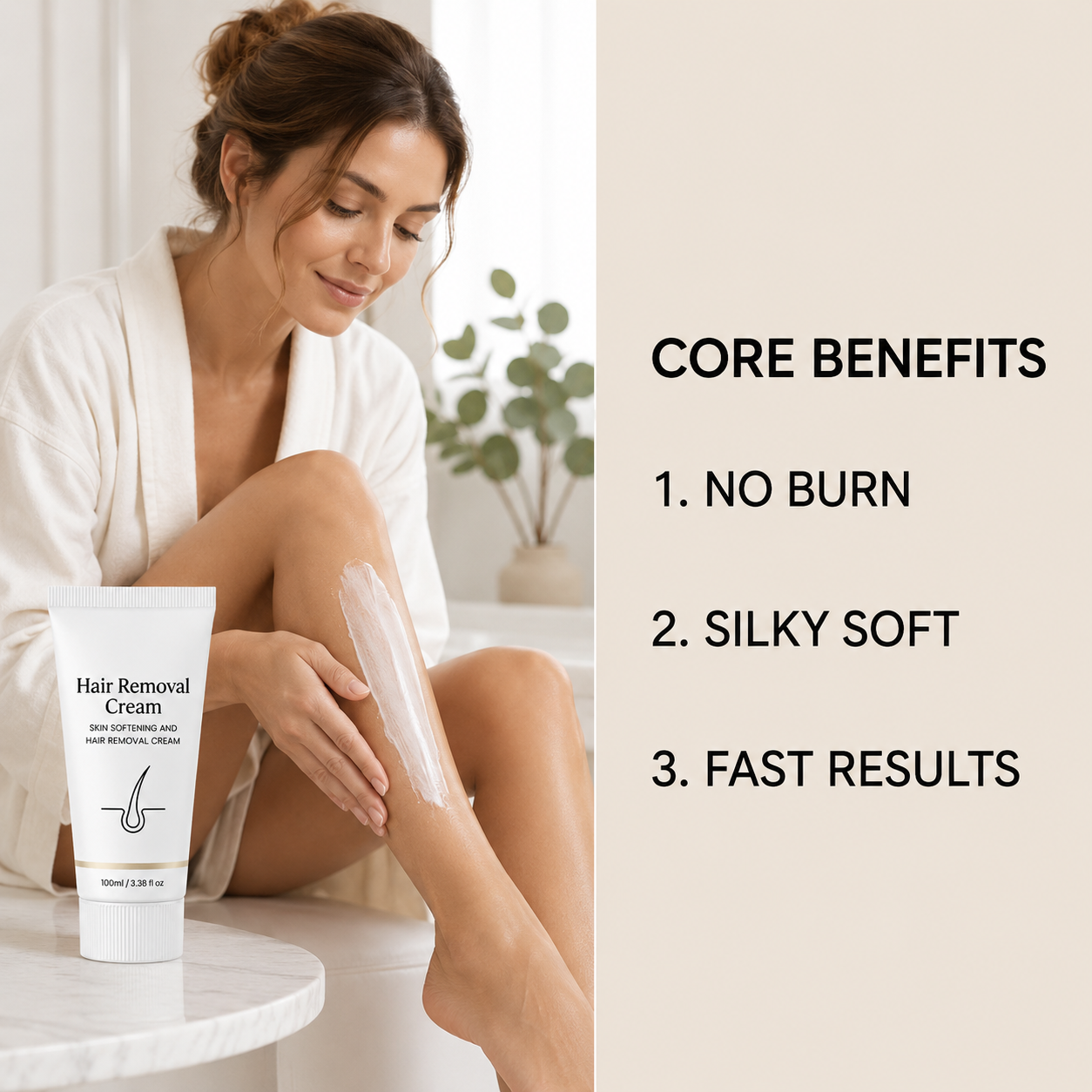 Vcoxno™ – Gentle Aromatic Skin-Softening Hair Removal Cream + 1 +1 FREE