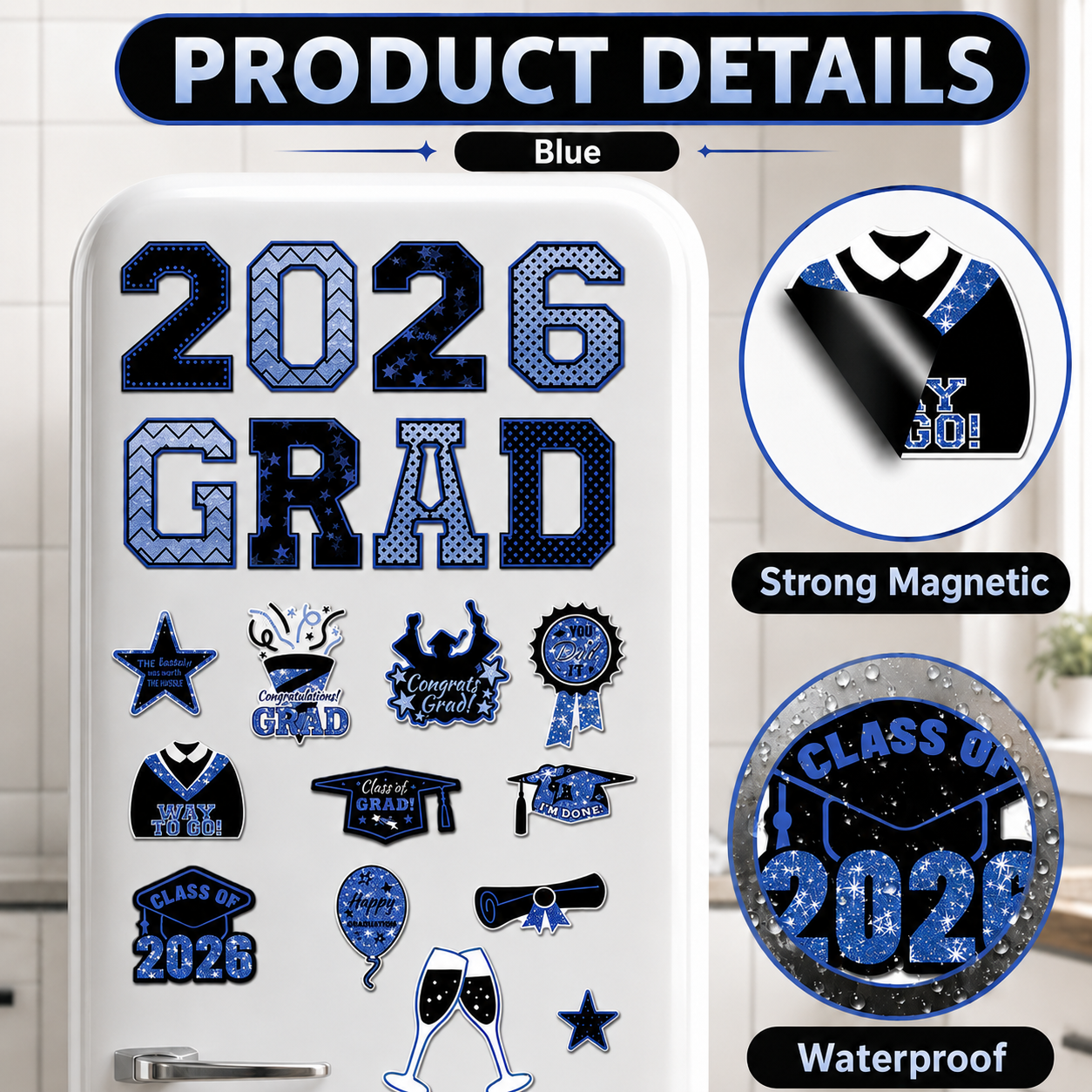 20 Pcs Graduation Magnets 2026 Cruise Door Car Magnets