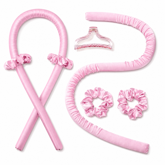 Heatless Curls in Mulberry Silk