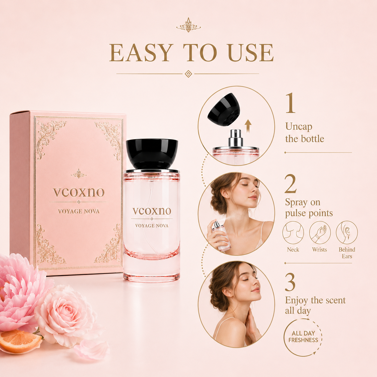 Lychee Rose Floral Gourmand Parfum