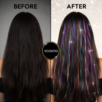 hair tinsel kit 48 inch 18 colors 4320 strands tinsel hair