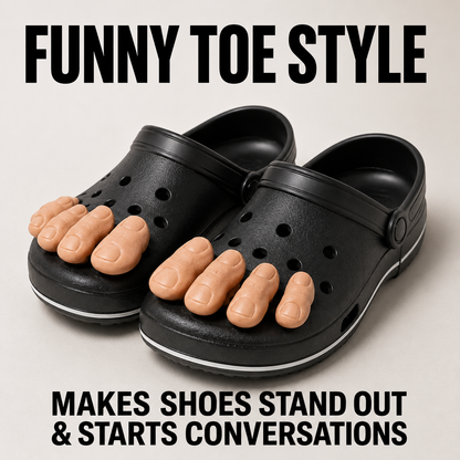 Vcoxno™  Funny Big Toe Shoe Charms – The Hilarious Croc Accessory You Didn't Know You Needed