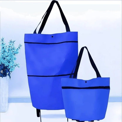 Collapsible Cart Bag with Wheels – Reusable & Portable
