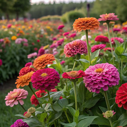 ⏰🔥California Giant Mix Zinnia Seeds—Covers 6500saft-Grows 3-4ft tall