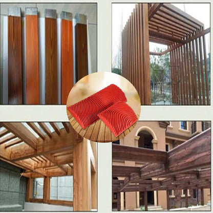 Rubber Wood Grain DIY Texture Roller for Wall Painting