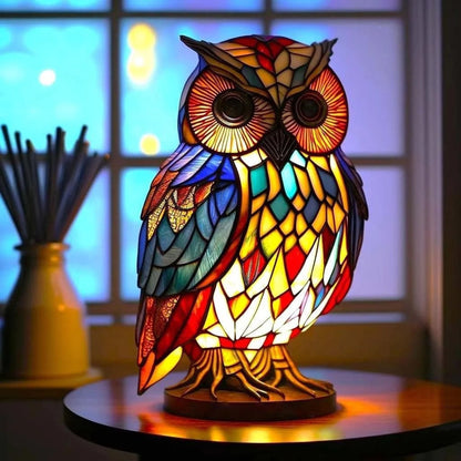 Heißer Verkauf: 49 % Rabatt 🔥 Tischleuchte der Serie „Pflanzenmotiv aus Buntglas“ 🔥 