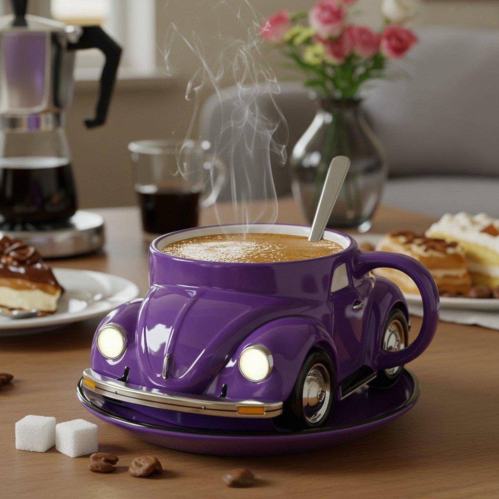 Kaffeebecher in Käferform 