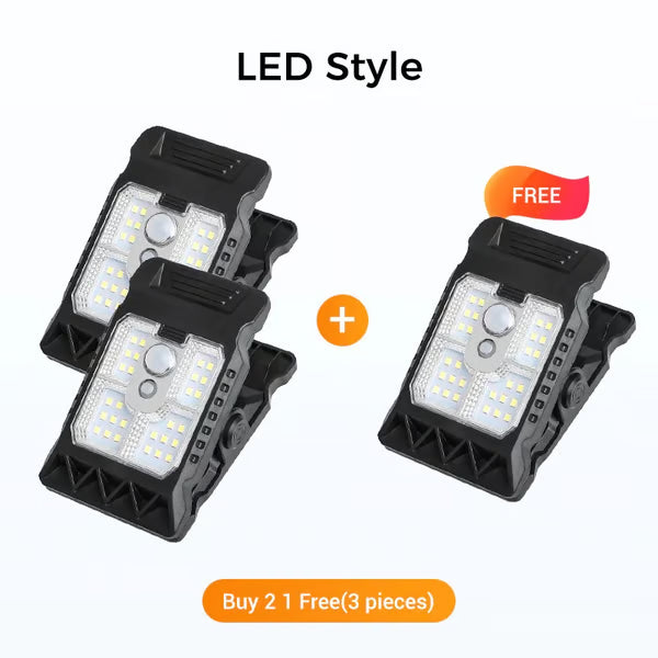 USB & Solar Powered Motion Sensor Clip Lights