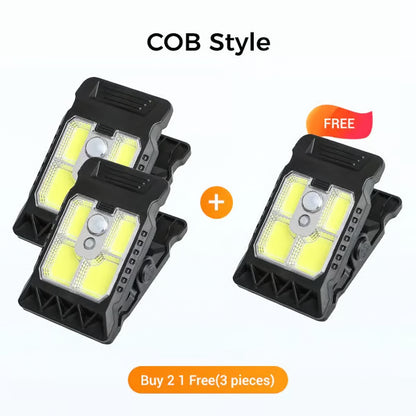 USB & Solar Powered Motion Sensor Clip Lights
