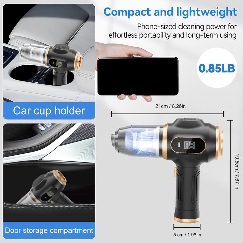 Vcoxno™ Insanely Powerful Cordless Car Vacuum — 19000Pa, 6-in-1 Deep-Clean System