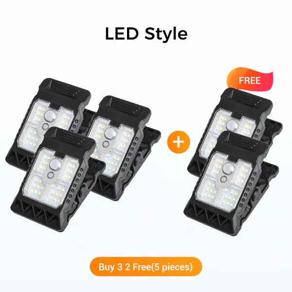USB & Solar Powered Motion Sensor Clip Lights