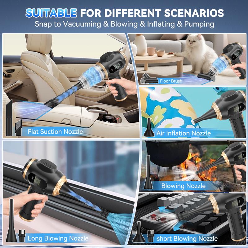 Vcoxno™ Insanely Powerful Cordless Car Vacuum — 19000Pa, 6-in-1 Deep-Clean System