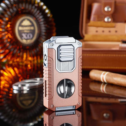 🎁New Year gifts🎊5-in-1 Refillable Cigar Torch Lighter with Cutter✨Buy 2, Free Shipping 🚚