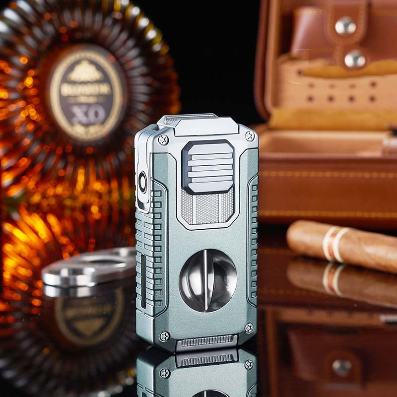 🎁New Year gifts🎊5-in-1 Refillable Cigar Torch Lighter with Cutter✨Buy 2, Free Shipping 🚚