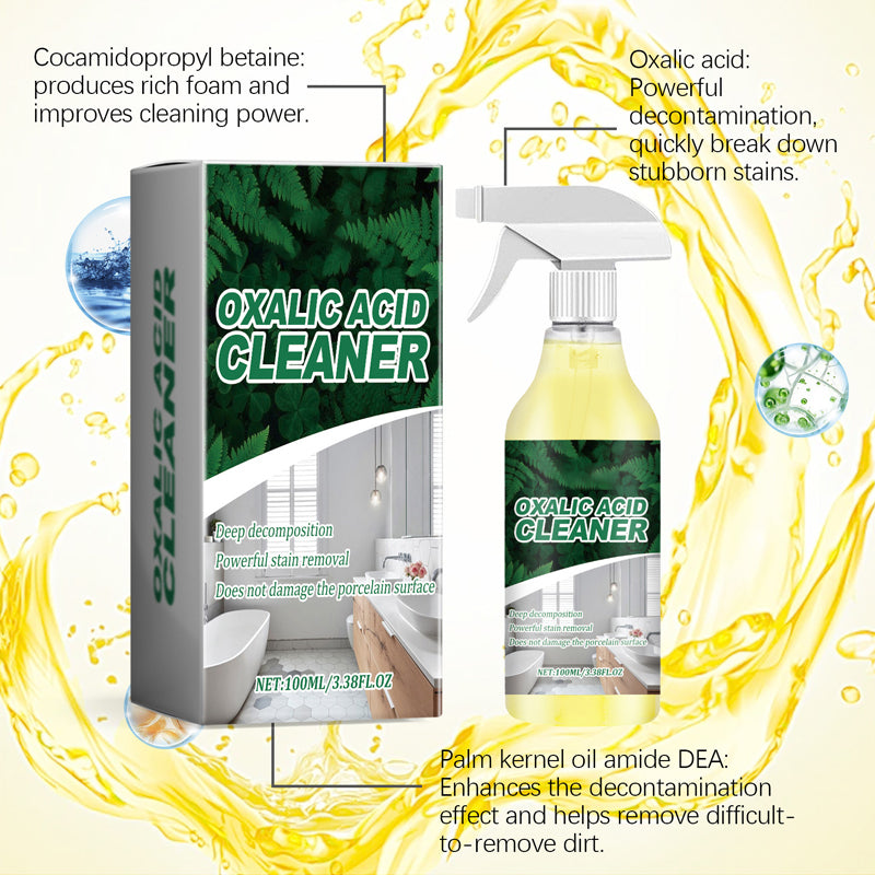 🔬 【CLEARANCE!】Molecular-Level Cleaning Tech! Oxalic Acid Bathroom Cleaner Dissolves Rust🚽
