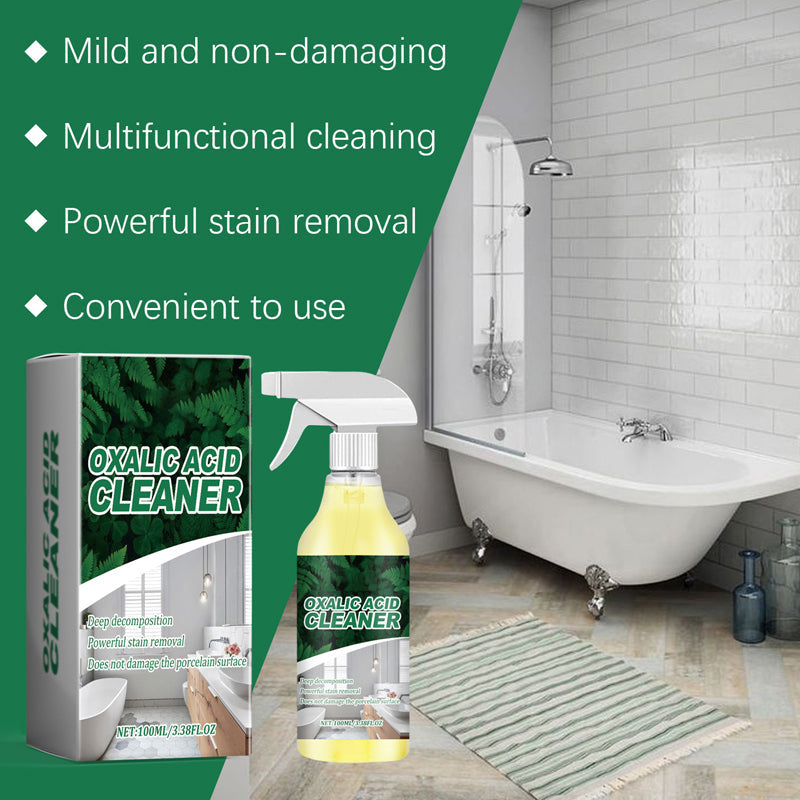 🔬 【CLEARANCE!】Molecular-Level Cleaning Tech! Oxalic Acid Bathroom Cleaner Dissolves Rust🚽