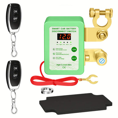 Anti-Theft Car Battery Disconnect Switch with Remote