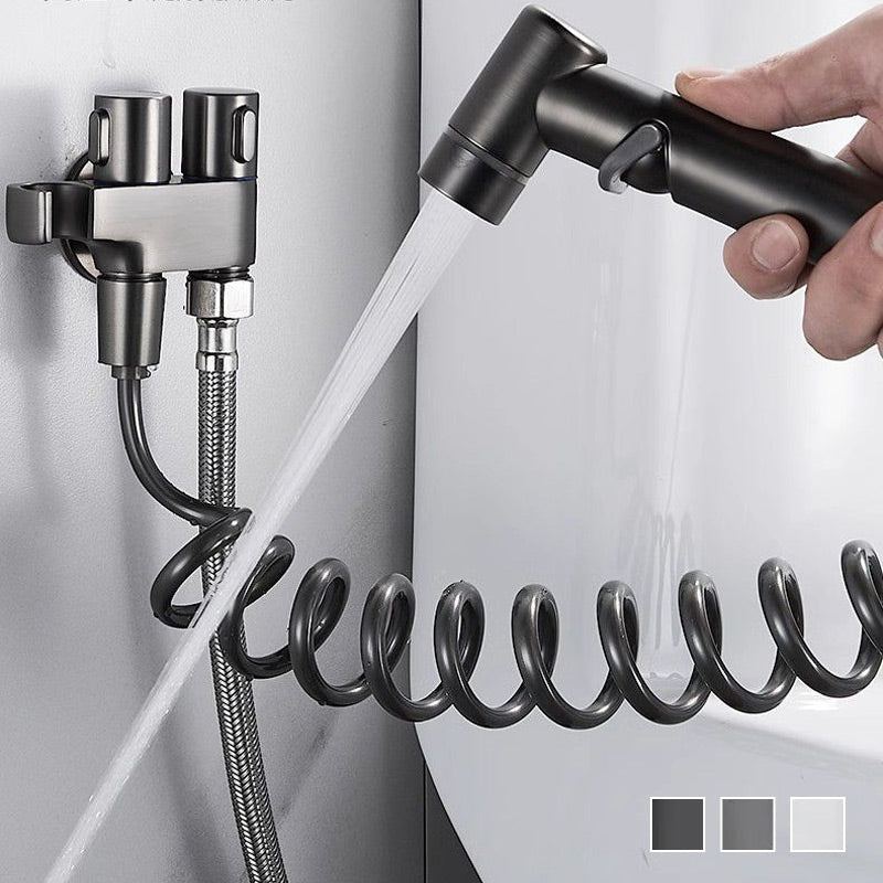 📢📢46% OFF!!⏰1-In-2-Out Dual Control Valve & Bidet Sprayer Set