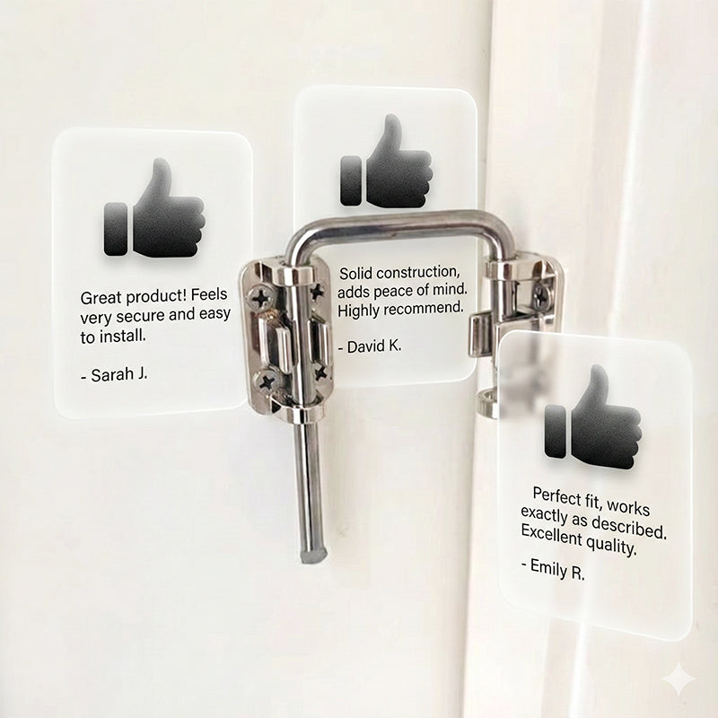 Multi-Angle Security Barrel Bolt Latch