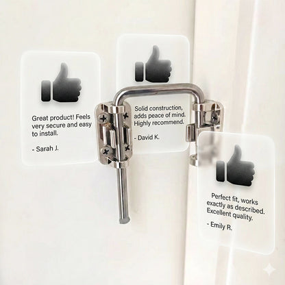 Multi-Angle Security Barrel Bolt Latch