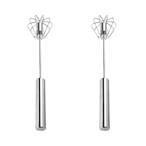 Best sale 50% OFF💥 Semi-Automatic Stainless Steel Push Rotary Whisk Mixer Set
